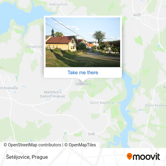 Карта Šetějovice