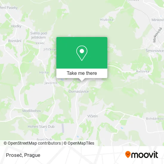 Карта Proseč