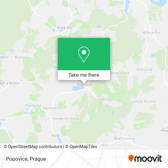 Карта Popovice