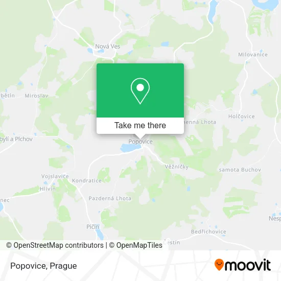 Карта Popovice