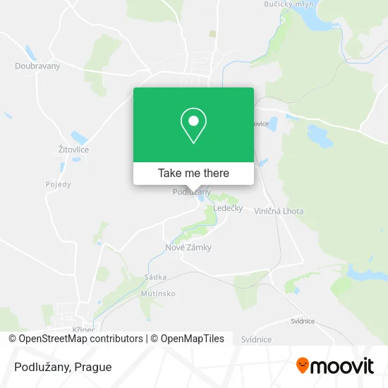 Карта Podlužany