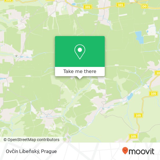 Ovčín Libeňský map