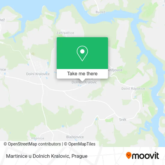 Карта Martinice u Dolních Kralovic