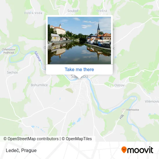 Карта Ledeč