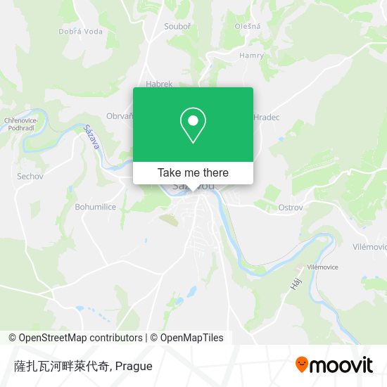 Карта 薩扎瓦河畔萊代奇