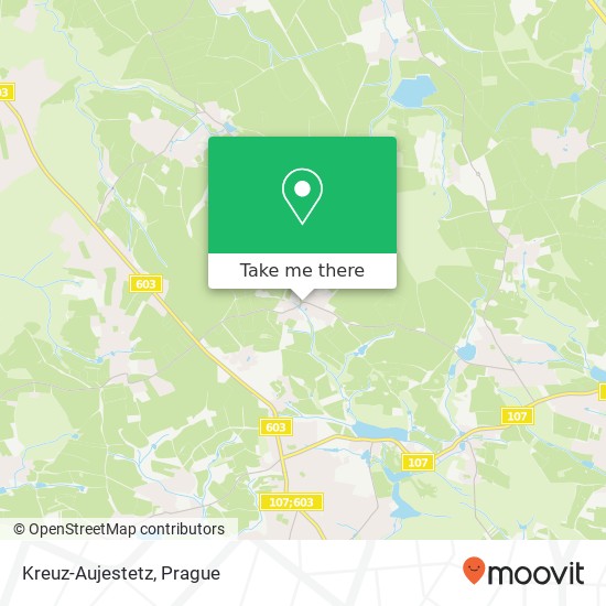 Kreuz-Aujestetz map