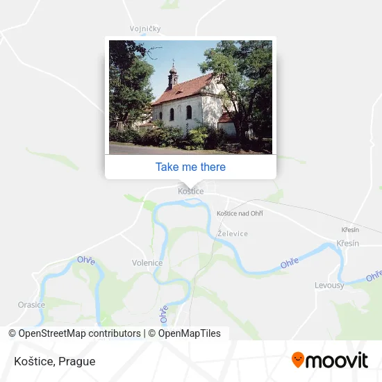 Карта Koštice