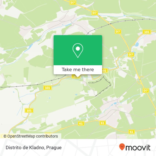 Distrito de Kladno map