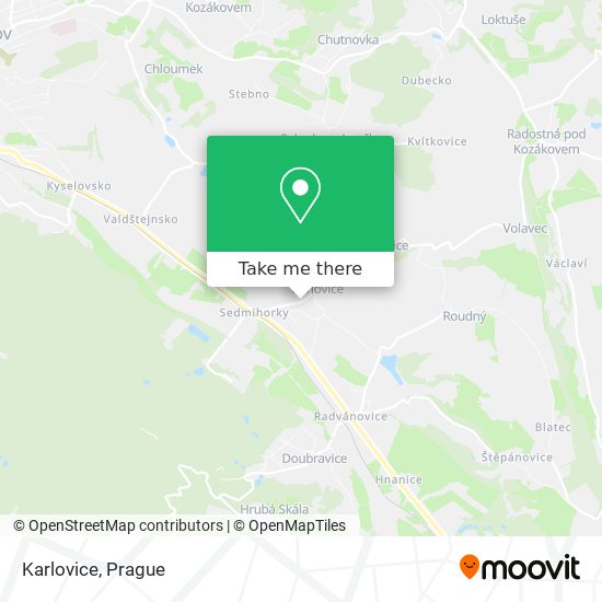 Карта Karlovice