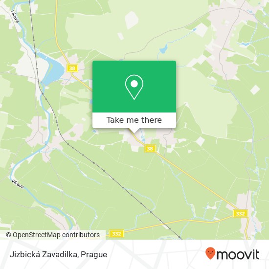 Jizbická Zavadilka map