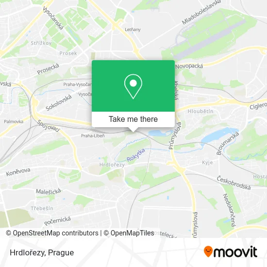 Карта Hrdlořezy