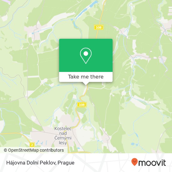 Hájovna Dolní Peklov map