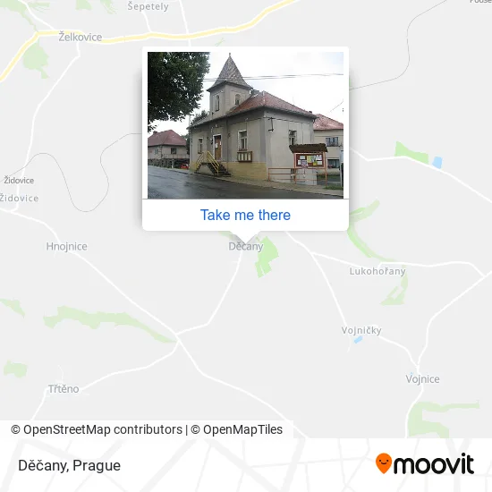 Карта Děčany
