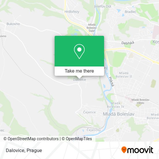 Карта Dalovice