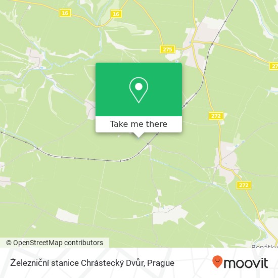 Železniční stanice Chrástecký Dvůr map