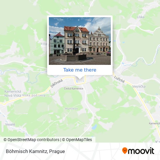 Карта Böhmisch Kamnitz