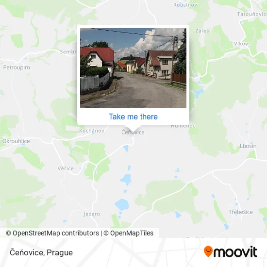 Карта Čeňovice
