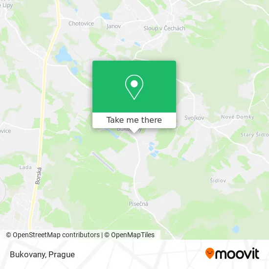 Карта Bukovany