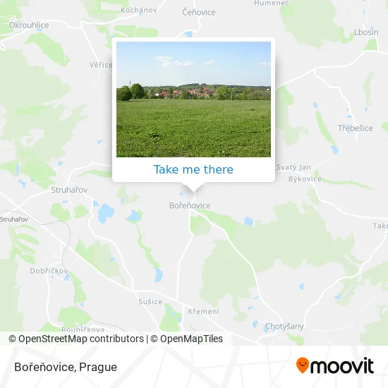 Карта Bořeňovice