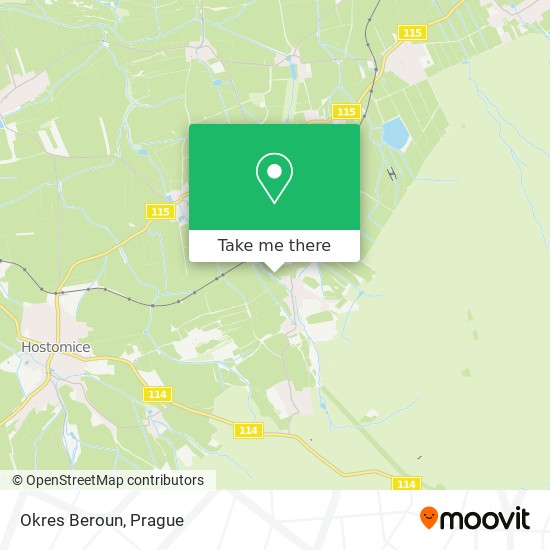 Okres Beroun map