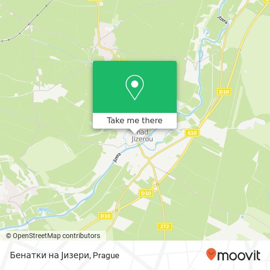 Бенатки на Јизери map