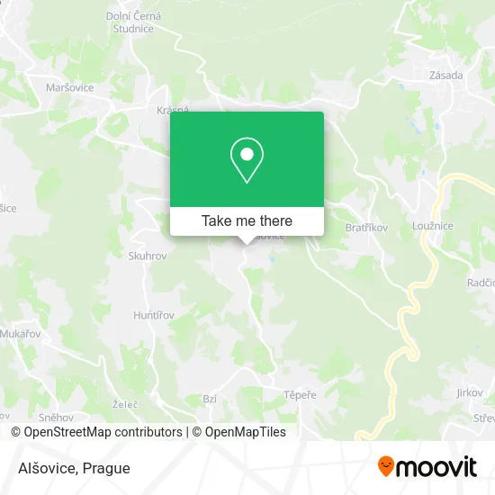 Карта Alšovice