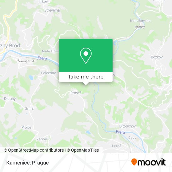 Kamenice map