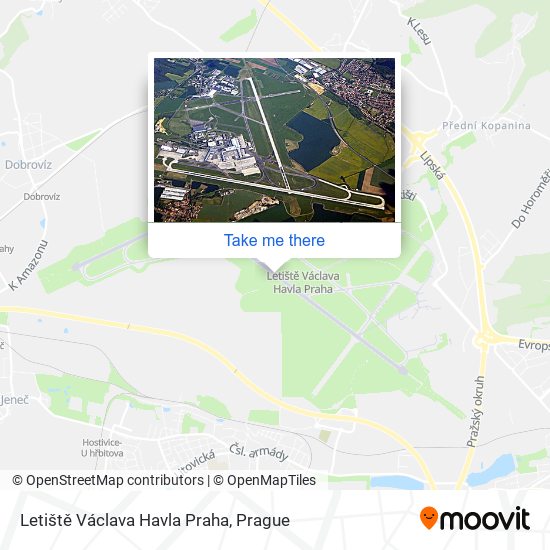 Карта Letiště Václava Havla Praha