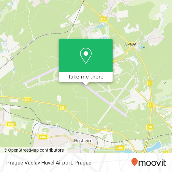 Prague Václav Havel Airport map