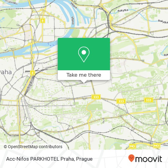 Acc-Nifos PARKHOTEL Praha map