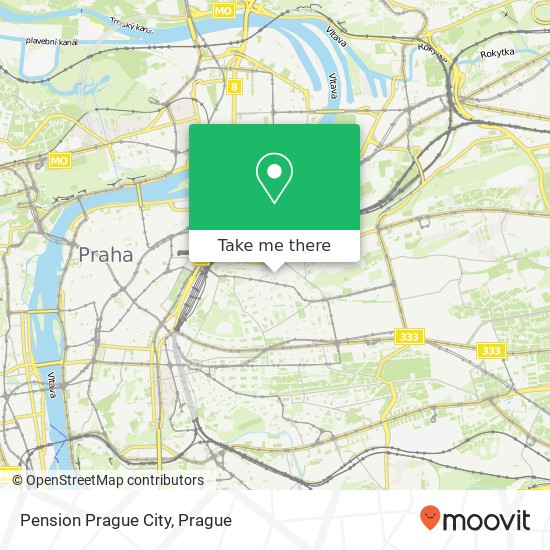 Pension Prague City map