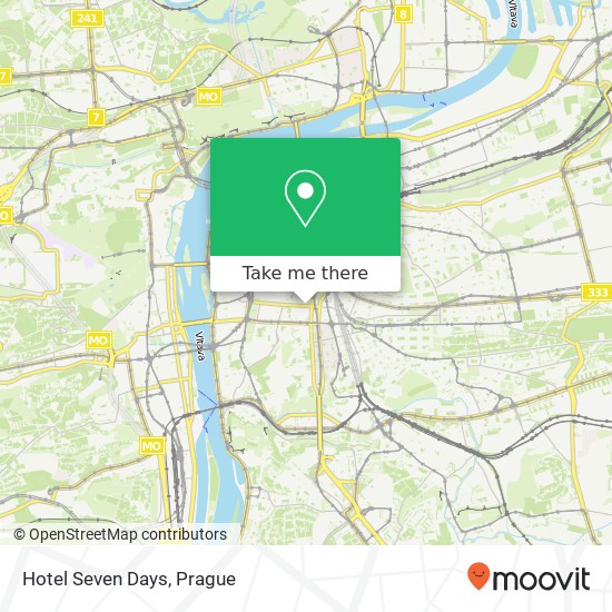 Hotel Seven Days map