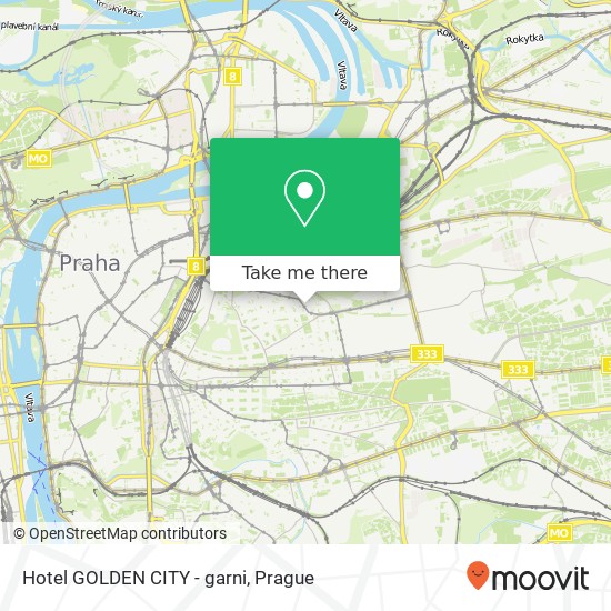 Карта Hotel GOLDEN CITY - garni