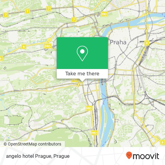 Карта angelo hotel Prague