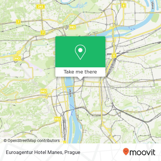 Euroagentur Hotel Manes map