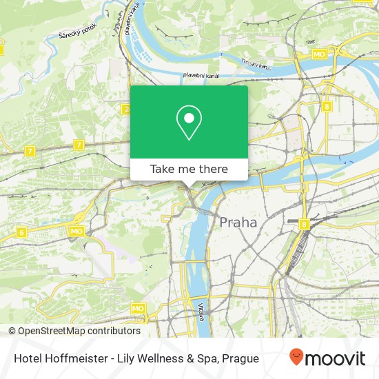 Карта Hotel Hoffmeister - Lily Wellness & Spa