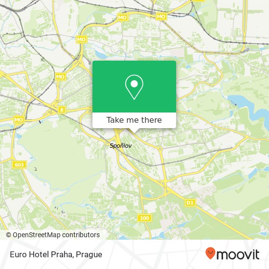 Euro Hotel Praha map