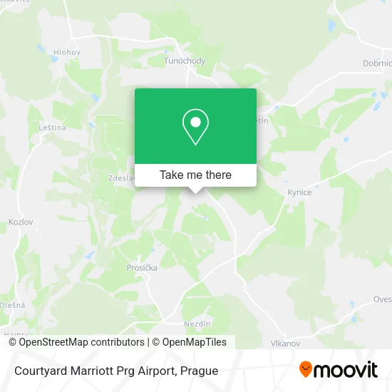 Карта Courtyard Marriott Prg Airport