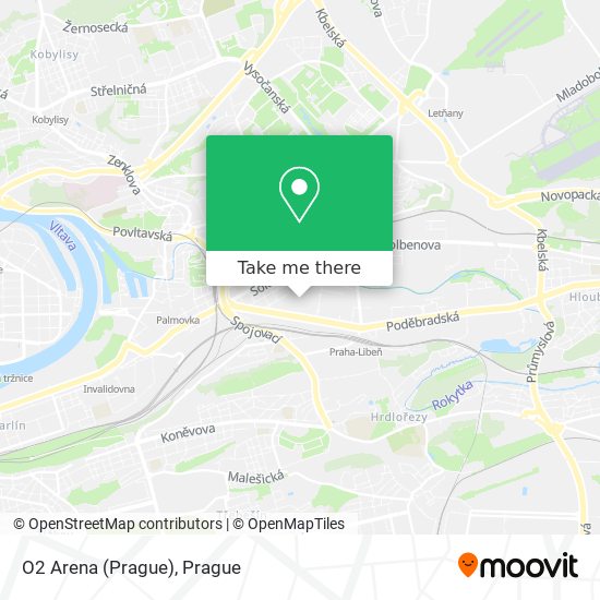 O2 Arena (Prague) map