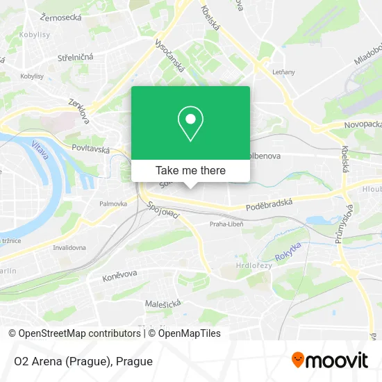 Карта O2 Arena (Prague)