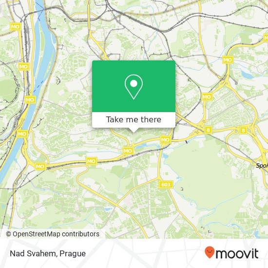 Nad Svahem map