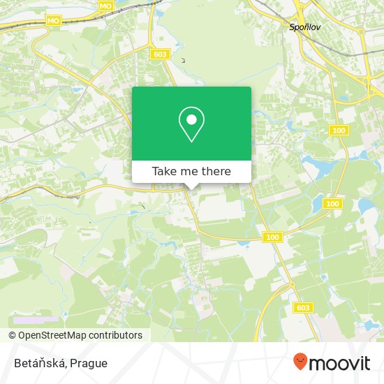 Betáňská map