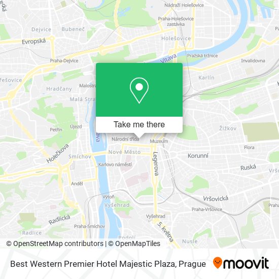 Best Western Premier Hotel Majestic Plaza map