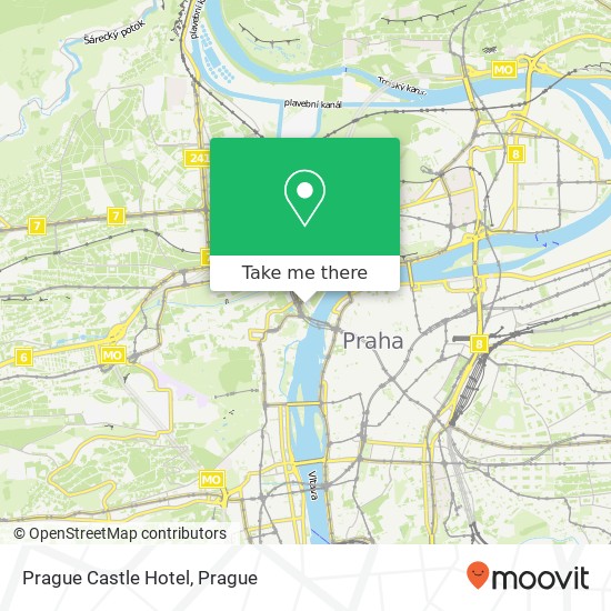 Prague Castle Hotel map