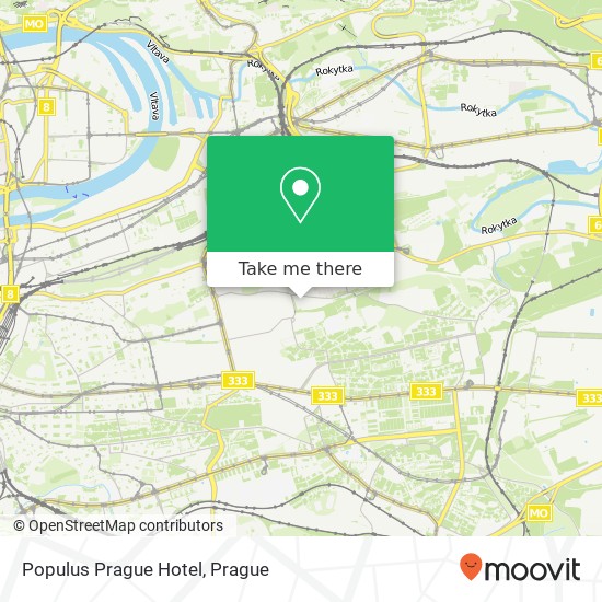 Populus Prague Hotel map