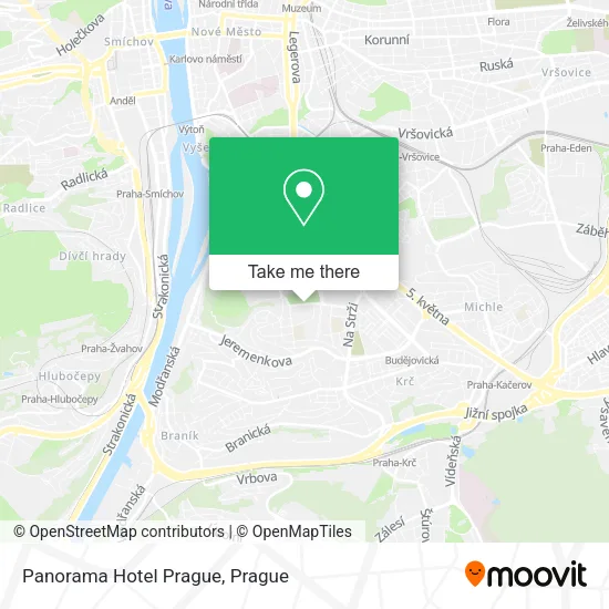 Карта Panorama Hotel Prague