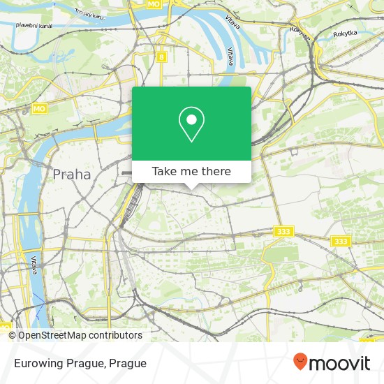 Eurowing Prague map