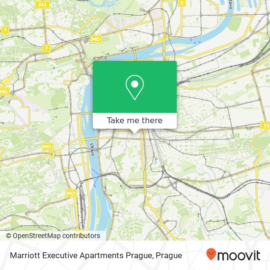 Marriott Executive Apartments Prague map