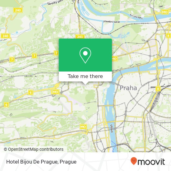 Карта Hotel Bijou De Prague