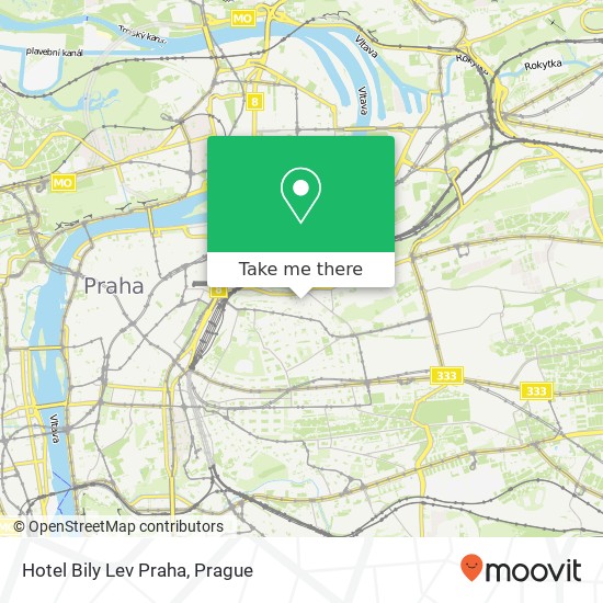 Hotel Bily Lev Praha map